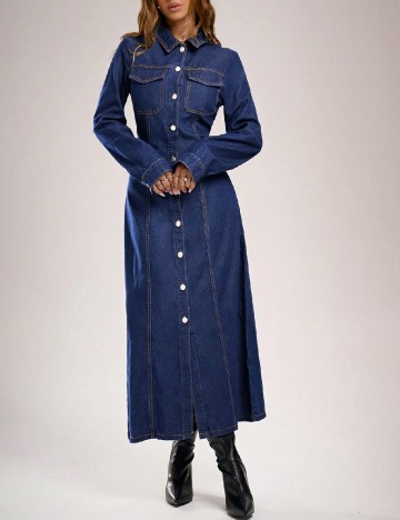 
						Rochie lunga SHEIN, bleumarin