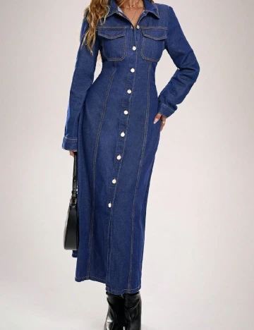 Rochie lunga SHEIN, bleumarin