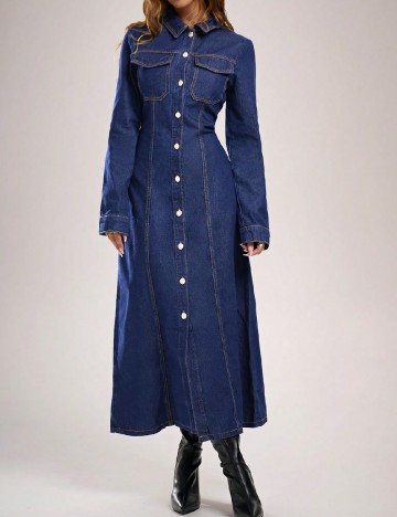 Rochie lunga SHEIN, bleumarin
