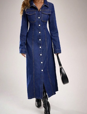 Rochie lunga SHEIN, bleumarin