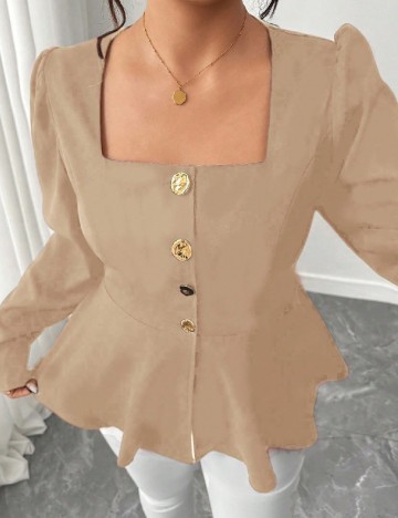 Bluza SHEIN CURVE, bej