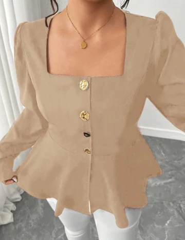 Bluza SHEIN CURVE, bej