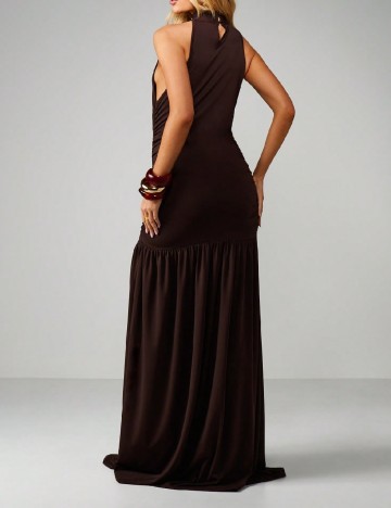 Rochie lunga SHEIN, maro