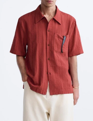 Camasa Zara, caramiziu