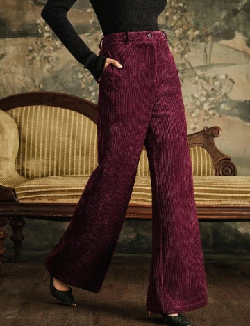 Pantaloni Anewsta, visiniu