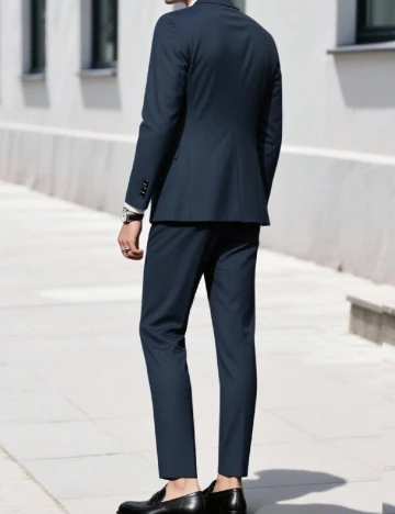 Costum SHEIN Plus Size Men, bleumarin