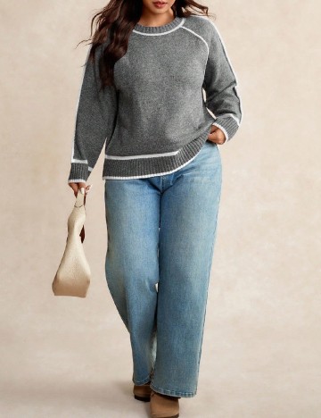 
						Bluza SHEIN CURVE, gri