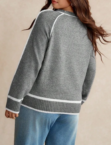 Bluza SHEIN CURVE, gri