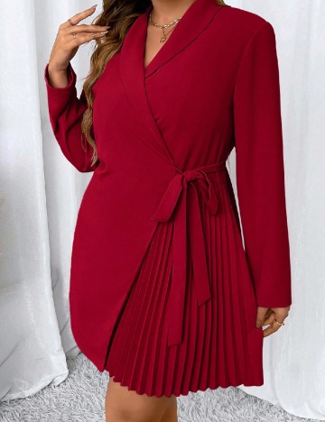 Rochie scurta SHEIN CURVE, rosu