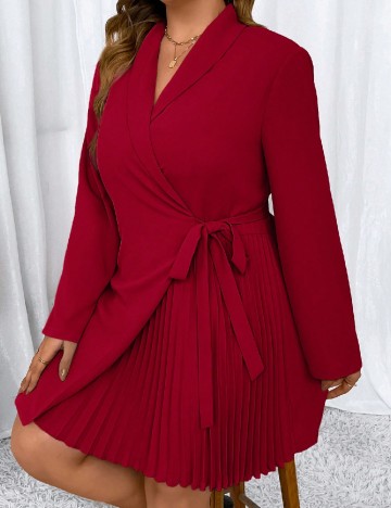 Rochie scurta SHEIN CURVE, rosu