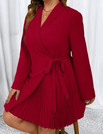 Rochie scurta SHEIN CURVE, rosu