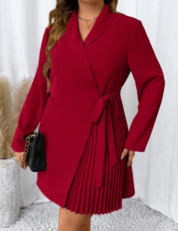 Rochie scurta SHEIN CURVE, rosu