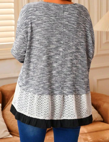 Bluza SHEIN CURVE, bleumarin