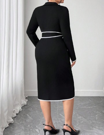 Rochie medie SHEIN CURVE, negru