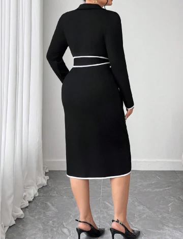 Rochie medie SHEIN CURVE, negru