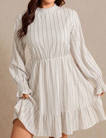 Rochie scurta SHEIN CURVE, ecru