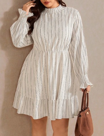 Rochie scurta SHEIN CURVE, ecru