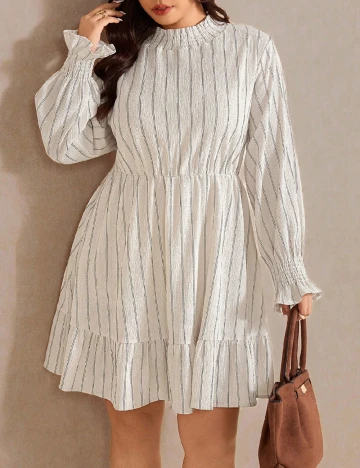 Rochie scurta SHEIN CURVE, ecru