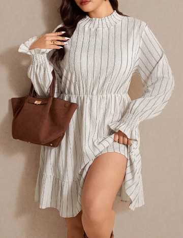 Rochie scurta SHEIN CURVE, ecru