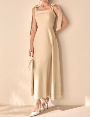 Rochie lunga SHEIN, crem