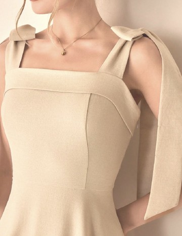 Rochie lunga SHEIN, crem