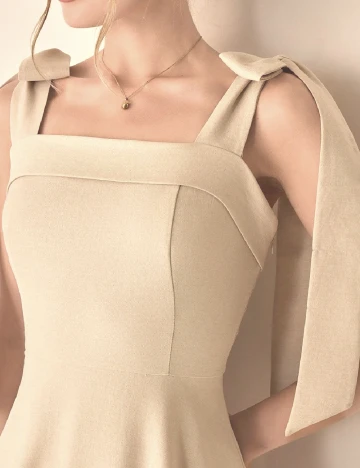 Rochie lunga SHEIN, crem