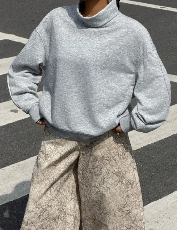 Bluza Oversize SHEIN, gri