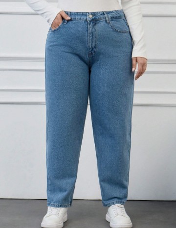 
						Blugi SHEIN CURVE, albastru