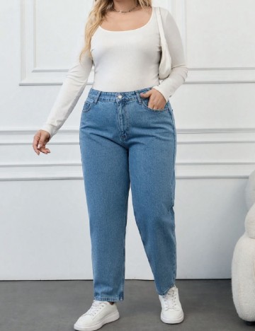 Blugi SHEIN CURVE, albastru