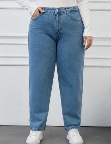 Blugi SHEIN CURVE, albastru