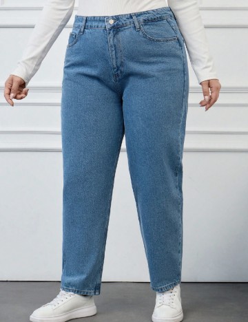 Blugi SHEIN CURVE, albastru