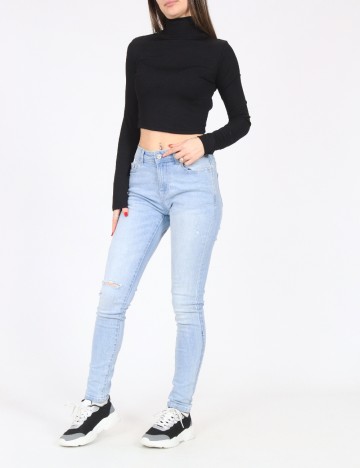 Blugi Bershka, albastru