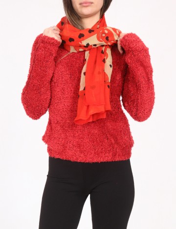 Esarfa Bershka, portocaliu