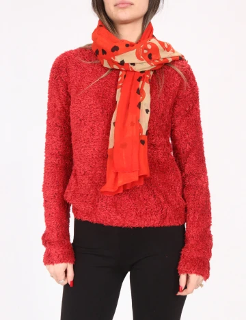 Esarfa Bershka, portocaliu