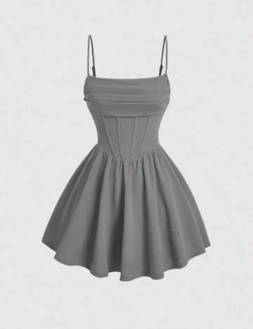 Rochie scurta SHEIN, gri