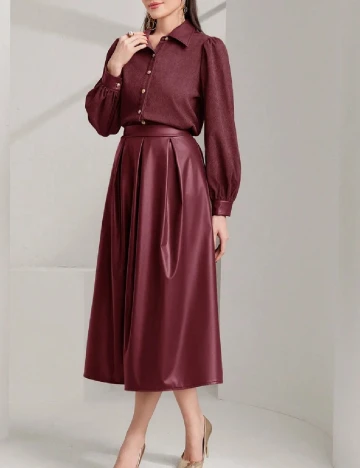 Compleu SHEIN, visiniu