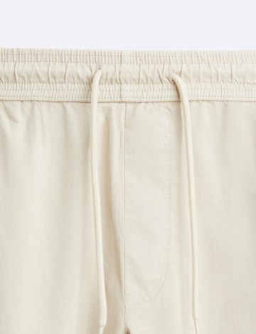 Pantaloni Zara, crem