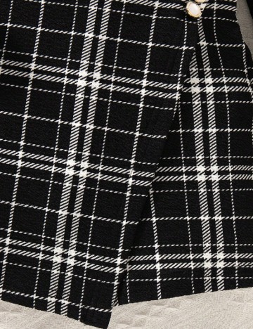 Compleu Shein Kids, negru/alb