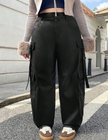 Pantaloni SHEIN CURVE, negru