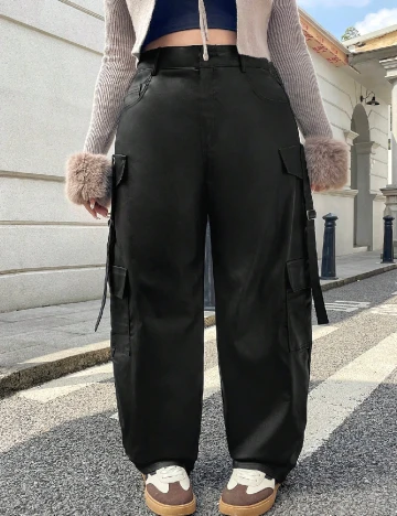 Pantaloni SHEIN CURVE, negru