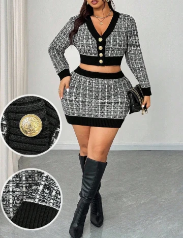 Compleu SHEIN CURVE, negru