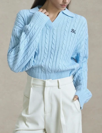 Pulover SHEIN, albastru