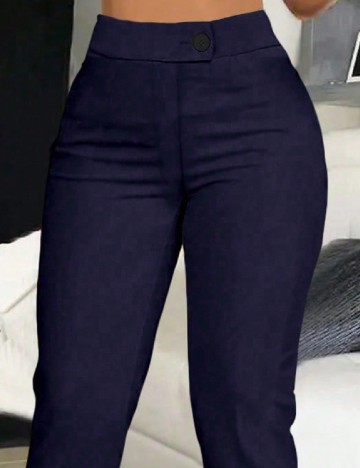 Pantaloni SHEIN CURVE, bleumarin