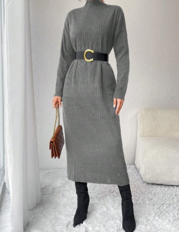 Rochie medie SHEIN, gri