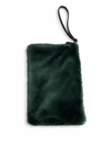 Geanta Pull&Bear, verde inchis