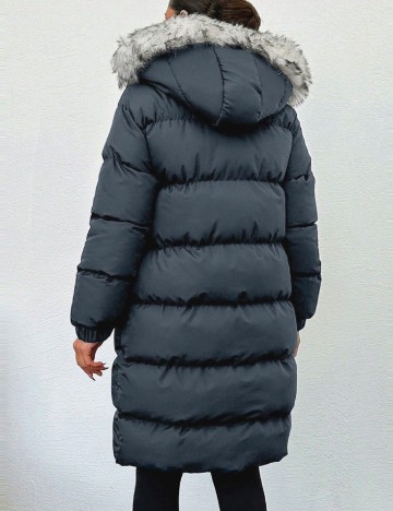 Geaca SHEIN, gri petrol