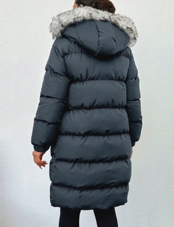 Geaca SHEIN, gri petrol