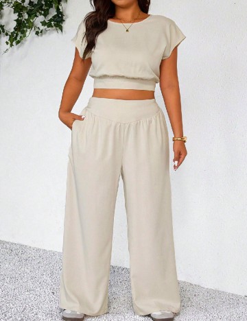 Compleu SHEIN CURVE, crem