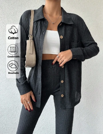 Compleu SHEIN, gri inchis