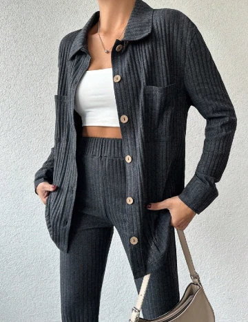 Compleu SHEIN, gri inchis